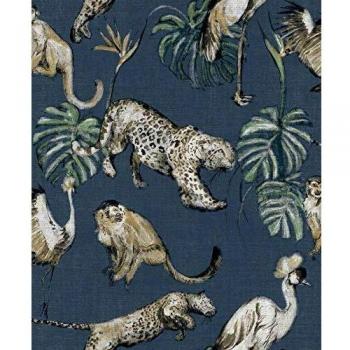 Papier peint Animaux Exotiques Bleu 431339