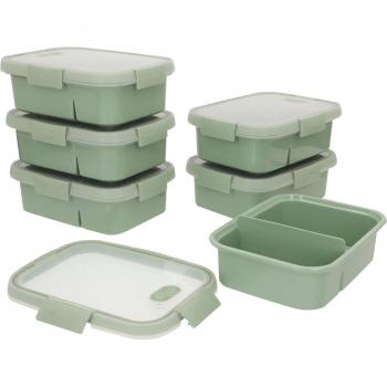 Pack Curver 6 recipientes BPA‑Free, reciclados (0,9 L)