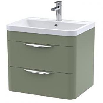 600mm Wall Hung Vanity Unit with Polymarble Basin
