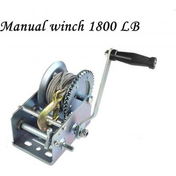 Manual Winch with Wire Rope 1800 LB