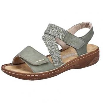 Sandales Rieker Élastiques Vert pour Femmes