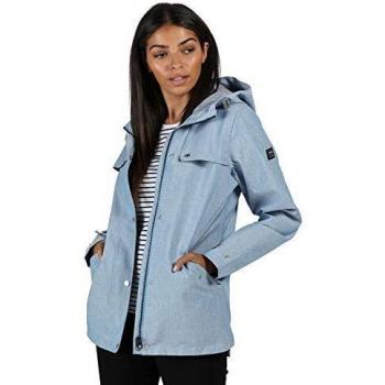 Veste BERTILLE Ouverture Zippée Intégrale Femme Chambray FR: S