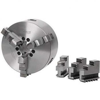 Optimum® Dreifachspann‑Drehfutter 200 mm – DIN 55029/ISO 702‑2 Nr. 4, Zentralschraub