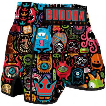 Short de boxe thaï rétro Bug de Buddha Fight Wear