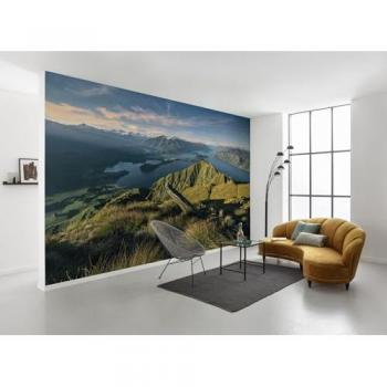 Komar Vliestapete Green Ridges, 450x280 cm, für Wohnzimmer und Schlafzimmer