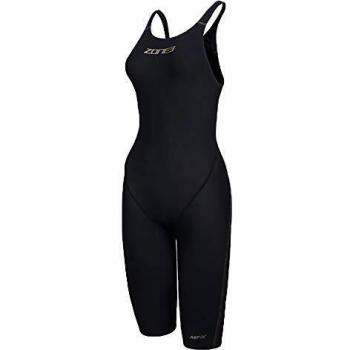 Zone3 Damen Mf-x Performance Gold Badeanzug, genehmigt von FINA, Schwarz/Gold, 30