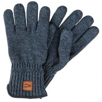Camel active Herren Strickhandschuhe, Größe XXL, Nachtblau mit warmem Futter und Label-Detail