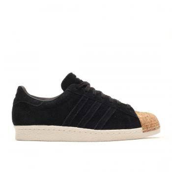 Adidas Superstar 80s Cork-Fußschuh für Damen – EU 40 2/3, UK 7 – Schwarz