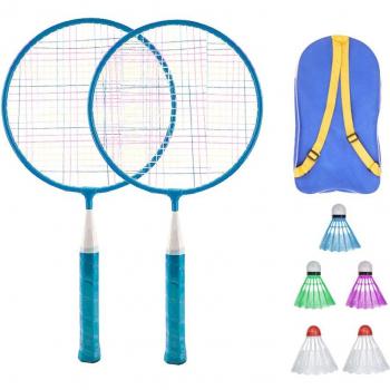 Parent-Child Badminton Training Set with Rackets and Storage Bag