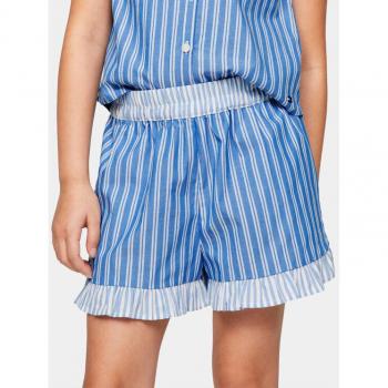 Pantalón Corto de Rayas con Detalle de Volantes Tommy Hilfiger