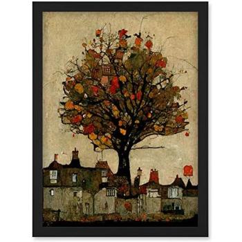 Giant Street Tree Whimsy – Black A4 Gallery Piece