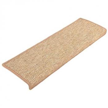 Marron clair Tapis de marches auto-adhésifs 15 pcs