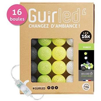 Guirlande LED boules en coton USB