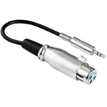 XLR‑zu‑Klinke Adapter von Hama – Stereo, 3,5 mm, Schwarz