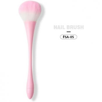 Brosse à ongles pour manucure et pédicure, élimination de la poussière et de la poudre acrylique, 1 pièce