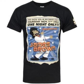 T-shirt uomo James Brown One Night The Simpsons