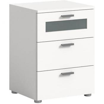 Ebuy24 Nachttisch Xeno Nachttisch 3 Schubladen weiß