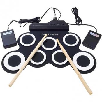 Set de Bombos 7‑Tono con Metrónomo y Entrada Instrumento