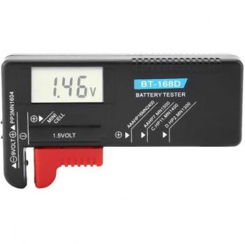 Drfeify PowerSense LCD Tester – Supports AA, AAA, C, D, 9V Batteries
