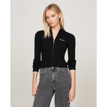 Tommy Jeans Pullover DW0DW19835 Schwarz Slim Fit M
