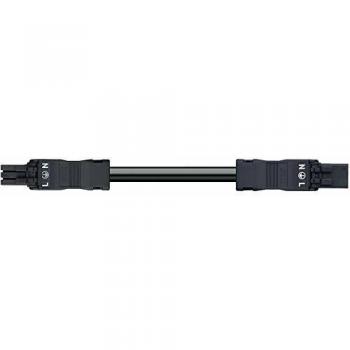 Câble d'alimentation WAGO 3 pôles noir 1 pc