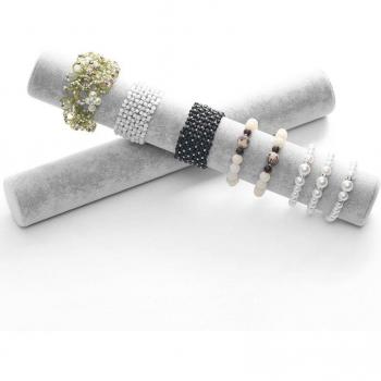 Mordoa Black Gray Velvet Bracelet Rack