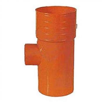 Système de tuyaux & raccords PVC orange, diamètre 100x40