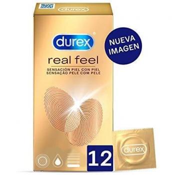 DUREX SIN LATEX REAL FEEL 12U PRESERVATIVOS (EXTRA GRUESO/T.NORMAL)