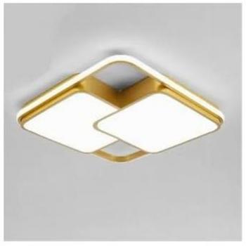 Plafoniera Quadrata 48W LED Oro – Design elegante e luminoso