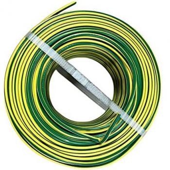 Cavo Elettrico 1X4mm Giallo Verde Unipolare FS17 450/750V 100mt Made In Italy