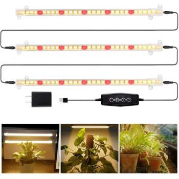 Lampe LED solaire 4/8/12 heures pour serre intérieure
