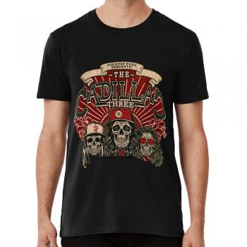 T-shirt Noir Vintage Cadillac 3