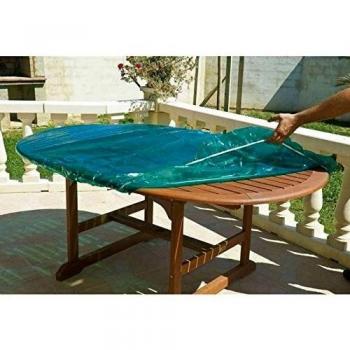 Housse en plastique pour table ovale et rectangulaire 100 x 160 cm