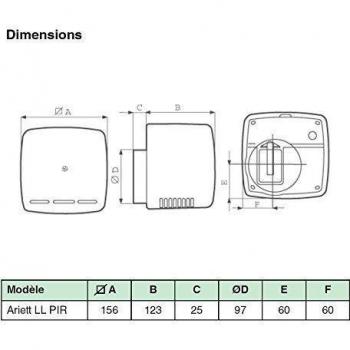 Centrífugo Vortice Ariett LL 100mm