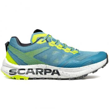 Scarpa Baskets de trail Spin Planet Océan Bleu/Lime