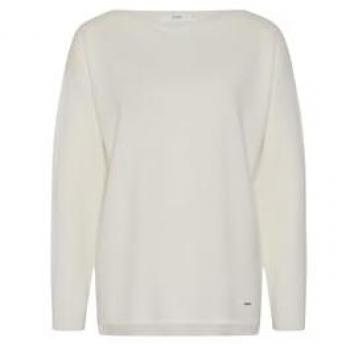 Brax Strickpullover U-Boot-Ausschnitt Modell 'LIZ' Größe 46 Damen Offwhite
