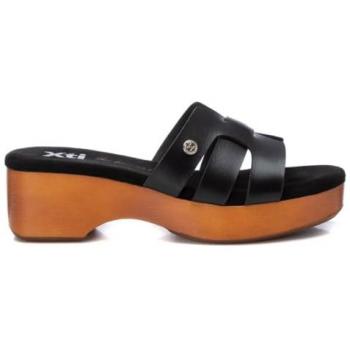Xti Mujer Sandalias Negros suela madera 5‑8 cm