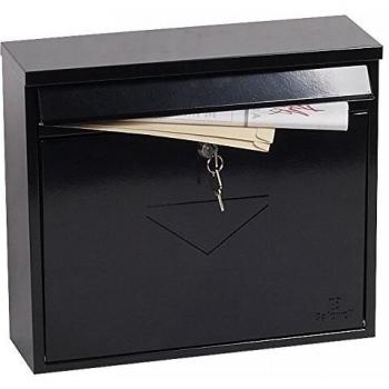 Phoenix Correo MB0118KB Front Loading Mail Box in Black