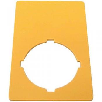 Plaque d'indication de secours jaune 50 x 33 mm