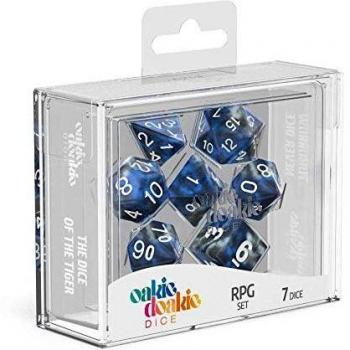 RPG Oakie Doakie Dice Kit – GemiDice Liquid Steel, 7-Dice