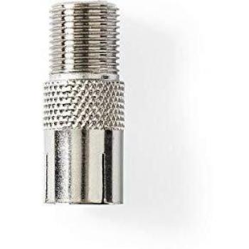 Nedis Silver Coaxial Adapter