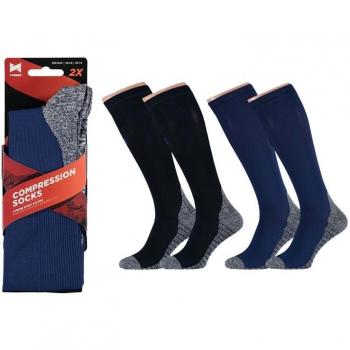 Pack de calcetines de compresión azul 2 unidades 42/45