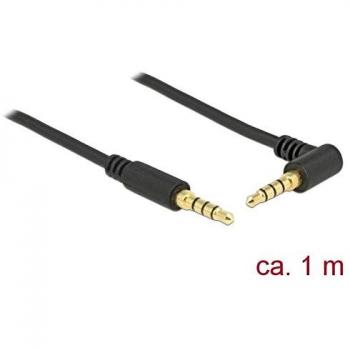 1m 3.5mm 4-Pin Male Angled Stereo Jack Cable
