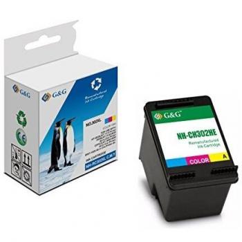 Compatible G&G HP 302XL Negro Cartucho de Tinta Remanufacturado