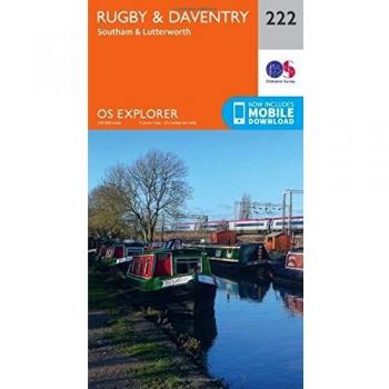 Ordnance Survey Map of Rugby & Daventry