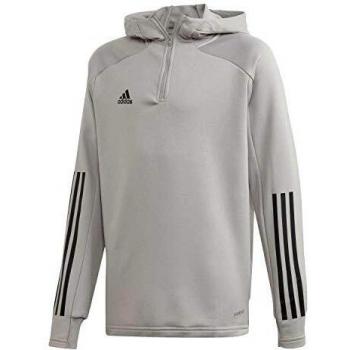 Adidas Kinder CON20 Hoodie, Team Mid Grey/Black, 152