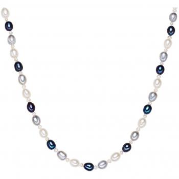 Valero Genciana Plateada con Perlas Blancas