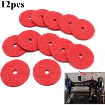 Pieza Original: Pin Carrete y Almohadillas Fieltro Rojo (Singer YJ432)