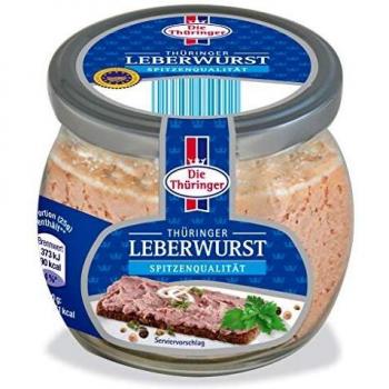 Glas­verpackte Thüringer Leberwurst Original 130 g
