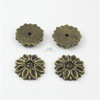 50 Pieces Antique Brass Round Furniture Upholstery Pads 22mm